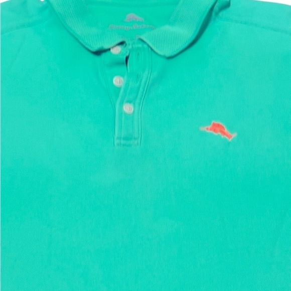 Tommy Bahama Green Polo Shirt Short Sleeve Mens Size Large Golf - Picture 6 of 9